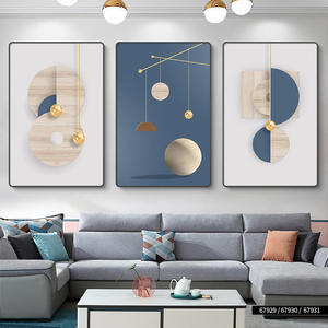 <span class=keywords><strong>Peinture</strong></span> décorative haut de gamme pour salon, art mural moderne et simple, tableau suspendu, motif élan, lot de 3, décoration intérieure - Product Image 5