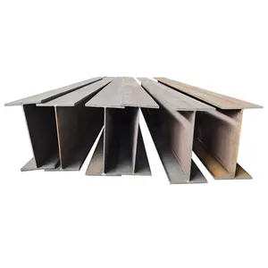 Galvanized H Shaped Q235 Q355b Ss400 I Beam Steel Structural Prefab House Steel H Beam I Beams for Building Material