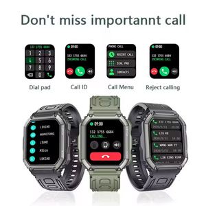 C20S Nuevo reloj inteligente para hombres Batería grande Reproducción de música Rastreador de ejercicios BT Dial Call Sport Smartwatch Hombres para IOS Android C20 - Product Image 3