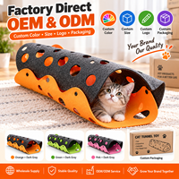 Maison pour chat modulaire en feutre, empilable, en forme de cube, pour vente en gros, combinaison DIY, maisonnette pour animaux de compagnie, taille et couleur personnalisables OEM