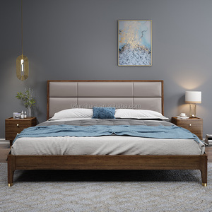 Ensembles de meubles de chambre d'hôtel 3 étoiles en bois massif, lit rembourré, table de chevet, bureau d'étude, table basse, mobilier complet pour chambre d'hôtes - Product Image 6
