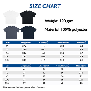 เสื้อยืดผู้ชายผ้าถัก 190 กรัม โพลีเอสเตอร์ 100% แห้งเร็ว รับผลิตตามแบบ สีพื้น ระบายอากาศดี ไม่เป็นขุย แขนสั้น ขายส่ง - Product Image 5