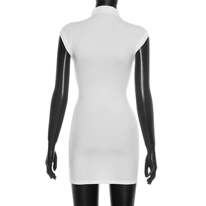 Jiubaju Nuova Collezione Estiva, Top Senza Maniche Sexy Stile Americano con Stampa Lettering, Abito Corto alla Moda per Donne - Product Image 6