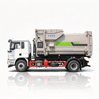 Camion benne basculante Shacman 4x2 à bras de levage pour le chargement de conteneurs de 4 à 10 m³ pour la gestion des déchets