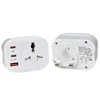 Adaptateur de prise UK avec USB Type-C 12W à charge rapide (2.4A) et protection de sécurité