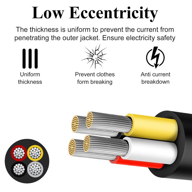 Flat Flexible Speaker Cable Oxygen Free Copper Low Loss Stable Signal for Wall Embedded Wiring and Home Decoration Audio System