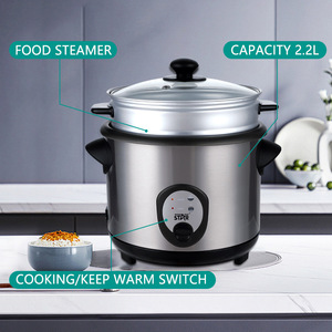 Olla Arrocera Eléctrica Winningstar de 2.2L, Vaporera de Acero Inoxidable, Electrodoméstico de Cocina - Product Image 2
