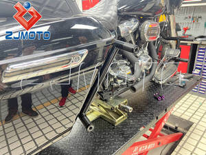 Xe Máy tai nạn thanh 1-1/4 "Thép W/<span class=keywords><strong>Delrin</strong></span> Thanh trượt cho Harley Touring bảo vệ động cơ flhx/fltr/flht mô hình 2014-2025 - Product Image 6