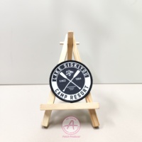 Coudre sur le support Patch de broderie tissé de haute qualité nouveau Design lueur dans le noir produit de vente chaud coloré