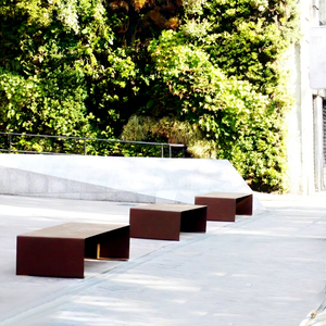 Silla de Jardín Moderna y Económica de Acero Corten Ecológico para Uso en Villas y Parques - Product Image 1