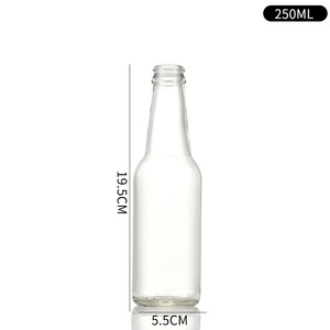 Commercio all'ingrosso 250ml 330ml chiaro Soda bottiglia di vetro <span class=keywords><strong>per</strong></span> bevande <span class=keywords><strong>per</strong></span> succo di <span class=keywords><strong>birra</strong></span> 500ml bottiglia di vetro con tappo a corona - Product Image 5