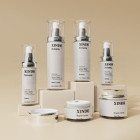 Ensemble d'emballages de luxe pour beurres cosmétiques dégradés : pots pour lotion corporelle, crème visage, sérum, tonique, spray – 30ml, 50ml, 100ml, 120ml