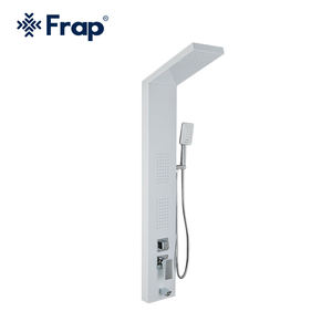 Système <span class=keywords><strong>de</strong></span> panneaux <span class=keywords><strong>de</strong></span> <span class=keywords><strong>douche</strong></span> thermostatiques blancs <span class=keywords><strong>de</strong></span> luxe FRAP Pommeau <span class=keywords><strong>de</strong></span> <span class=keywords><strong>douche</strong></span> à effet pluie <span class=keywords><strong>Colonne</strong></span> <span class=keywords><strong>de</strong></span> <span class=keywords><strong>douche</strong></span> cascade pour salle <span class=keywords><strong>de</strong></span> bain - Product Image 6