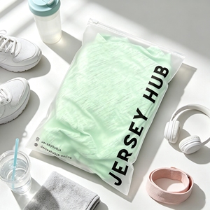 Wholesale Custom Logo Matte Frosted PE Zipper <b>Bags</b> Reusable <b>Zip</b> Pouches For Clothes Underwear Textile Merchandise Packaging - Product Image 1