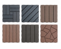 Dalles de terrasse en PVC contemporaines et modernes, à emboîtement, antidérapantes, imperméables, écologiques, pour balcon, jardin, terrasse extérieure