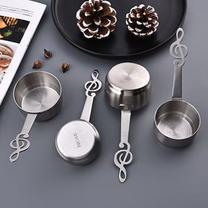 Vente en gros. nouvelle note <span class=keywords><strong>de</strong></span> <span class=keywords><strong>musique</strong></span> en acier inoxydable grand moyen petit Saucier cuillère à mesurer cuillère à sauce cuillère à bec - Product Image 4