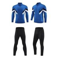 Cardigan à col montant automne/hiver, personnalisable avec logo, veste de sport décontractée à manches longues pour entraînement de football, maillot de foot