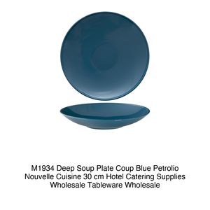 Coup Deep Plate Bleu Pétrole 30 cm Nouvelle Cuisine M1934 - Product Image 2