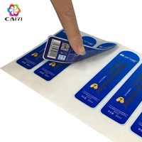 Étiquettes imprimées double face Étiquettes adhésives double face pour produits Autocollants pour fenêtre Autocollants privés