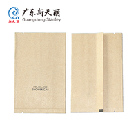 Bolsa Biodegradable con Sellado de Tres Lados para Kit Dental de Hotel, Bolsa de Papel Kraft Personalizada con Sellado Trasero y Fácil Apertura