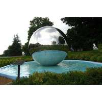 Boule de fontaine en acier inoxydable personnalisée pour la décoration d'hôtel, jet d'eau pour jardin extérieur