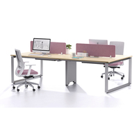 Cadre de table de travail de bureau moderne en métal sur mesure avec revêtement en poudre, pieds fabriqués en usine pour hôtels et coworkings