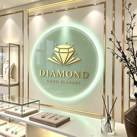 Letrero Luminoso Acrílico de Lujo para Empresas, Tiendas de Cosméticos y Joyerías, Logotipo Personalizado con Iluminación para Salones de Belleza