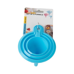 กรวยพลาสติกเกรดอาหารขนาดกลาง 3 ชิ้น สำหรับครัว แยกของเหลว เช่น น้ำมัน ไวน์ เป็นมิตรกับสิ่งแวดล้อม ขายส่ง - Product Image 6