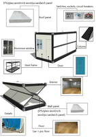 Maison préfabriquée modulaire extensible de 30 pieds, villa de luxe à 2 chambres, cabane d'invités pour jardin, glamping, maison de vacances, mini-maison
