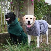 Peignoir de bain super absorbant pour chien, peignoir en microfibre pour chien, serviette enveloppante pour chiot