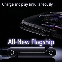Support invisible 2-en-1 avec câble de charge USB-C réglable multi-angle (1,5 m) et charge rapide 240W pour smartphones