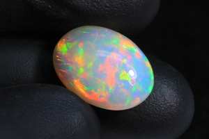 Pierre précieuse d'opale éthiopienne Pierre éthiopienne Welo Opale éthiopienne Cabochon Pierre multi opale de feu pour pendentif et bijoux fins - Product Image 3