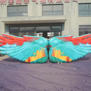 Outdoor Big Advertising Custom Design Inflatable Cartoon Colorful giant inflatable wings for advertising