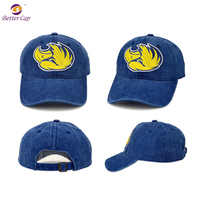 Gorro de Béisbol de Diseño Personalizado de Alta Calidad con Logotipo Personalizado, 6 Paneles, Visera Curva, Impresión 3D, Algodón Lavado Vintage
