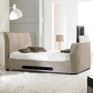Marcos de cuero para cama de <span class=keywords><strong>tv</strong></span>, color blanco, diseño europeo, venta al por mayor - Product Image 2