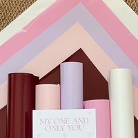Kertas Pembungkus Bunga Tahan Air Berkilau Tinggi Film Berlapis Bahan Kemasan Bunga 8 Lembar Per Pak Perlengkapan Florist Grosir