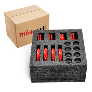 Anneaux en D Thinkwell pour remorque, à fixer par boulons, en acier au carbone thermolaqué rouge, lot de 4 pour remplacement et réparation - Product Image 1