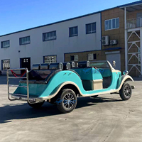 2024 dernier style 8-11 passagers 4000W moteur voiturette de golf luxe électrique rétro Vintage voiture classique