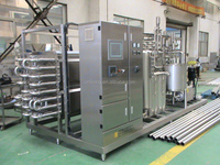 Machine tubulaire de pasteurisation 1000L dans la ligne de production laitière usine de traitement du lait pasteurisateur UHT 2000L pour sirop de chocolat