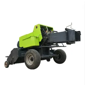 Customized tractor-type square baler wheat corn straw picking and baling machine square bale crushing and baling machine