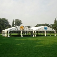 Tente de réception de luxe 10x30m pour mariage, modèle Celina, directement de l'usine chinoise
