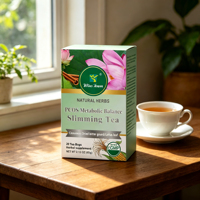 Thé minceur WinsTown PCOS pour l'équilibre métabolique, 20 sachets pratiques, mélange d'herbes naturelles, cannelle, feuille de lotus séchée