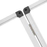Tableau blanc magnétique pliable OEM FB04, cadre en aluminium anodisé, panneau arrière en acier galvanisé, portable