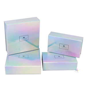 Gold Foil Logo Holographic Magnetic Candy Cardboard Custom Chocolate Packaging <b>Box</b> With Dividers - Product Image 3