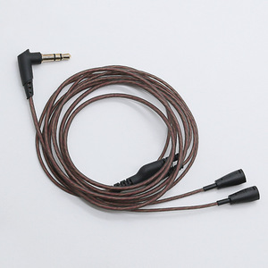 Cable de audio de 3,5 mm a 2x 2,5 mm con tejido de cobre sin oxígeno para reemplazo de auriculares con cable gris semitransparente - Product Image 2
