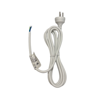 Cable de alimentación de 3 pines de Israel para computadoras de escritorio y electrodomésticos