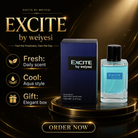 Eau de Parfum de Luxe 100ml pour Homme, Parfum Boisé Marin Fruité Coco, avec Logo Personnalisé