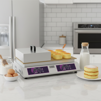 Machine à soufflés professionnelle pour Mochi et Takoyaki, contrôle numérique, électrique/gaz, en acier inoxydable 304, pour hôtels et boulangeries