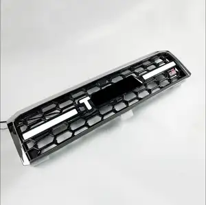 Parrilla Delantera Cromada y Negra con Luz LED Fluida para <span class=keywords><strong>Toyota</strong></span> Land Cruiser 70 76 79 LC70 LC76 77 LC79 <span class=keywords><strong>FJ70</strong></span> FJ79 Accesorios - Product Image 1