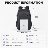 Mochila para Portátil de Gran Capacidad para Negocios, 15 Pulgadas, Duradera, Impermeable, para Estudiantes